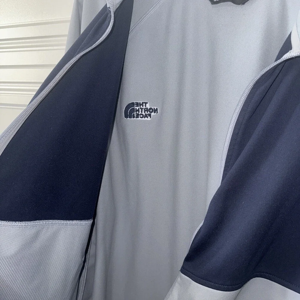 The‎ North Face Jacket Mens XL Blue/Gray Jacket Track Mock Neck Full Zip